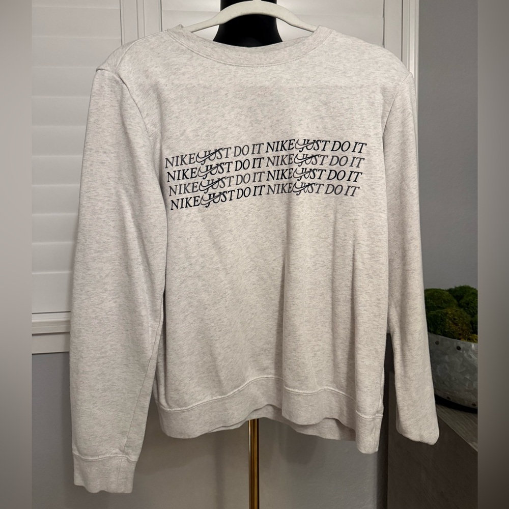 Nike Light Gray Crewneck Sweater